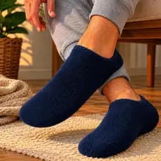 Kit 3 Meias Pantufas Soft Socks Adulto Unissex | Conforto Termico Antiderrapante e Super Macia