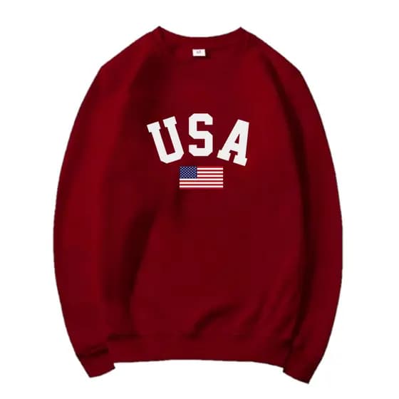 Suéter Unissex Lançamento USA Classic Tecido de Alta Qualidade Flanelado