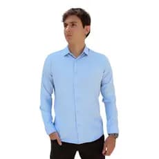 Camisa Social Masculina Slim Spandex Pronta Entrega