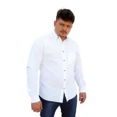 Camisa Social Masculina Manga Longa Plus Size Pala Dupla