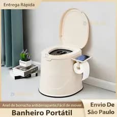 【Envio De São Paulo】Vaso Sanitário Portátil Banheiro Móvel Adequado Para Idosos/Mulheres Grávidas/Adultos