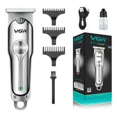 Máquina Cabelo Barba Acabamento Vgr V-071 Prateado 127/220v