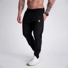 Calça Masculina Tactel Elastano Jogger Esportiva Academia Slim Treino Casual Leve Confortável Bolso