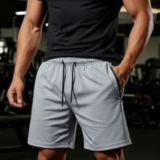 Bermuda Maculina Academia Tactel Elastano Bolso Zíper shorts Qualidade short masculino Esportivo