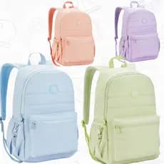 Mochila Feminina Color Up19" Laptop Escolar Matelassê Bolsa 30L