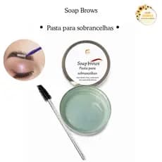 Soap Brow 20g Sobrancelha Perfeita Fixacao Forte Efeito Brow Lamination Com Óleo Ricino Vitamina E e Alecrim