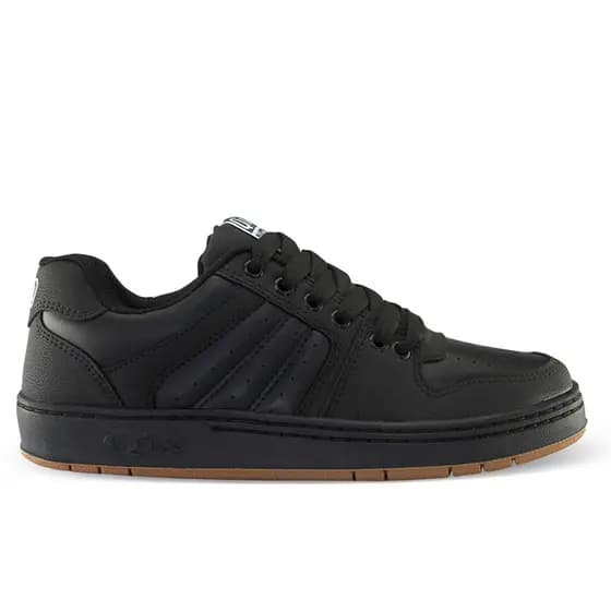 Tênis Qix 80s Solado borracha baixo Original Skatista Escolar Moda Couro