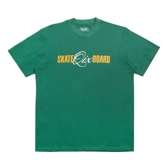 Camiseta QIX Street Skate Board Since 1993 100% Algodão Oversized Gola Redonda Básica