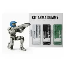 Kit De Armas Para Boneco Dummy 13 Acessórios Action Figure Miniatura Espada Rifle Pistola Escala Customização Boneco Art