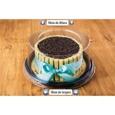 50~100 Embalagens para Bolo Torta boleira Caseiro [Ref. 32 forma 18cm] Tampa Alta Lisa