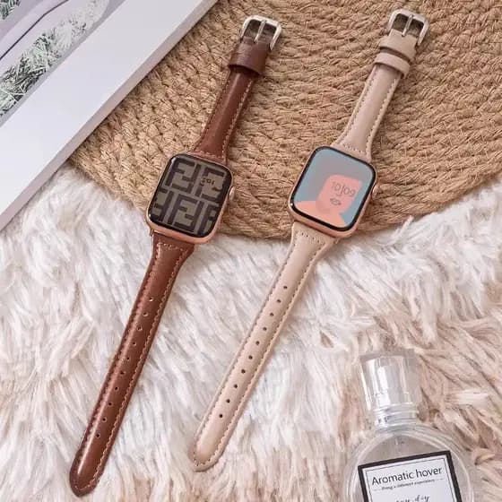 Couro Relógio Cintura For Apple Watch Series 11 10 9 8 7 SE 6 5 4 Ultra3/2 Band For iWatch 42mm 46mm 38/40/41/44/45/49mm