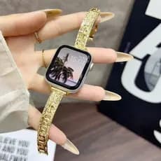 Pulseira De Corrente De Metal Para Apple Watch , 46mm 42mm 40mm 41mm 45mm 44mm 49mm 38mm , iWatch Série 11 10 9 8 7 SE 6