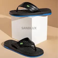 Chinelo Sandália Masculino Confortável Ortopédico Antiderrapante Bandeira do Brasil Envio Imediato