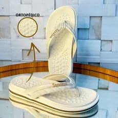 Chinelo Sandália Ortopédica Antiderrapante Feminina para Esporão Ultra Conforto Macia e Leve