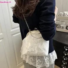 Liweikea Bolsa Ombro Borboleta Hoboes Trendy Evening Clutches Chinês Pu