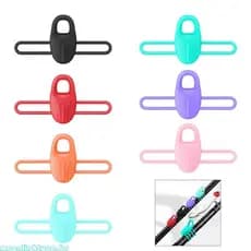 moonlightyaa1 5 Peças Equipamento Pesca Instalação Rápida Vara Gancho Keeper Iscas Silicone Mantendo Suporte