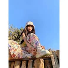 HXY doce menina americana Graffiti cordão calças de perna larga macacão verão cintura alta fina solta paraquedista calça