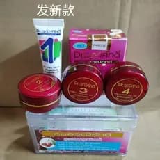 Conjunto de cinco peças de creme tailandês branco vermelho creme noturno matinal kem thai tri nam tan nhang12Y