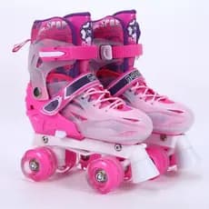 Meninos meninas patins crianças iniciantes bebê fileira dupla rolo de quatro rodas patins crianças patins 6.0