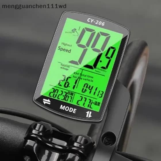 meng GPS Velocímetro De Bicicleta Computador À Prova D'água Odômetro De 2.4 Polegadas [COD]