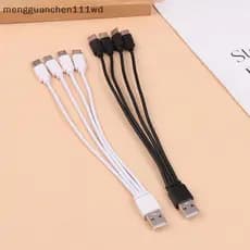 meng Cabo Carregador USB C 4 Em 1 Divisor Multiporta De 20 Cm Para Smartphone Tablet [COD]