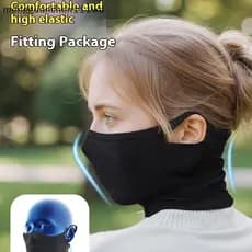 meng Outono Inverno Esporte Ciclismo Bandana Pendurado Orelha Capa Facial Reutilizável Pescoço Gaiter Cachecol [COD]