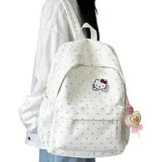 Mochila escolar fofa de grande capacidade, mochila escolar para meninas, estudantes do ensino médio, mochila leve amor d