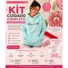 💖 Kit Abençoada Premium – Moletom + Cuidado Capilar 🌸