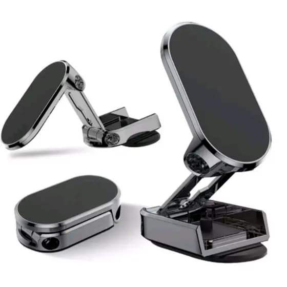 Suporte Magnético Forte Para Telefone De Carro Giratório Smartphone Celular Dobrável Alta Qualidade