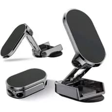 Suporte Magnético Forte Para Telefone De Carro Giratório Smartphone Celular Dobrável Alta Qualidade
