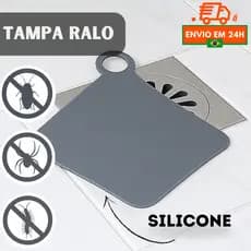 Tampa De Ralo Chão Silicone Vedação Anti Insetos, Mau Cheiro e Água Parada Para Banheiro e Cozinha