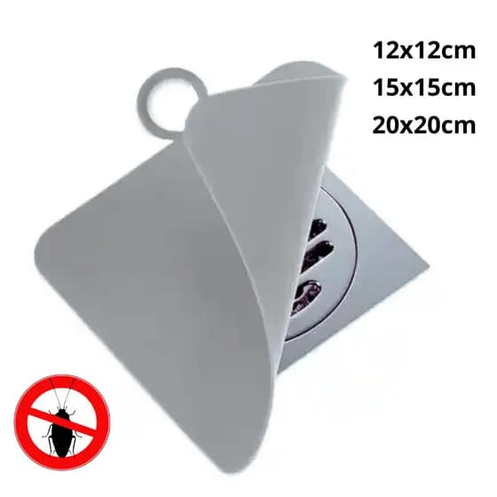 Protetor de Ralo Chão Silicone Vedação Anti Insetos Cheiro Sujeira e Água Parada Banheiro e Cozinha