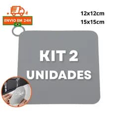 Kit 2 Unidades Protetor Ralo Chão Silicone Vedação Insetos Sujeira e Água Parada Banheiro e Cozinha