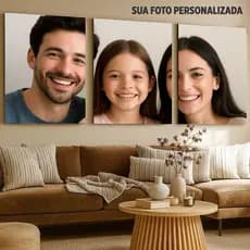 Kit Quadro Decorativo Personalizado com SUA FOTO -  em MDF