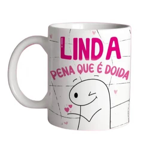 Caneca bentos Linda pena que é doida porcelana para amigas presente