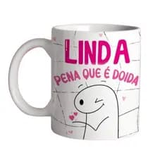 Caneca bentos Linda pena que é doida porcelana para amigas presente
