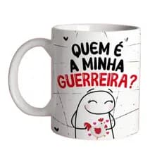 Caneca bentos quem é minha guerreira porcelana