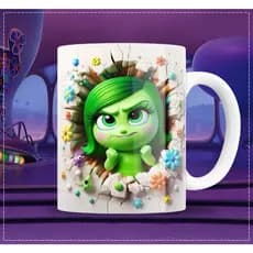 Caneca Cerâmica Divertidamente 3D Personalizada