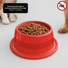 Comedouro Anti Formiga 1000ml para Cachorros e Gatos Grande