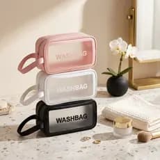 Necessaire Organizadora com Alça Porta Maquiagem e Viagem, Cor Sortida