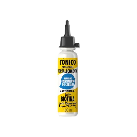 Tônico Biotina Gota Dourada 100ml: Crescimento acelerado