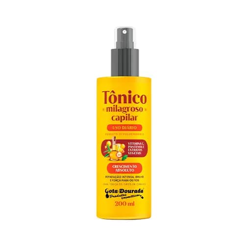 Tônico Milagroso Gota Dourada 200 ml - Praticidade a qualquer hora do dia