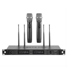 Sistema de microfone sem fio Phenyx Pro PTU-2U True Diversity Microfone sem fio duplo