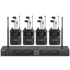 Phenyx Pro PTM-33 sistema de monitor intra-auricular sem fio quad channel 500 mhz/900mhz