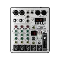 MELONARE ARMX-4 Mixer de áudio de 4 canais DJ Interface de áudio USB Função Bluetooth 16 efeitos DSP