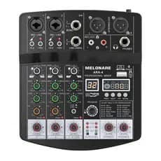 Melonare ARA-4 mixer de áudio 4 canais console de mistura bluetooth interface usb 99dsp para festa