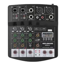 MELONARE ARAS-4 mixer de áudio 4 canais dj console de mistura bluetooth interface usb