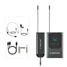 Sistema de microfone digital sem fio Phenyx Pro PDP-1-1B com 15 canais uhf mini recepto