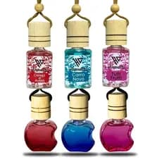 COMBO 6 Unidades Cheirinhos de Carro Frascos Maçã + Hominicar Aromarías 10ml - Aromatizador Veicular