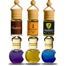 6UN Cheirinhos De Carro Aromas De Luxo 10ml + 3 Frascos Maçãs Aromatizador Veicular Cheirinho 9ml